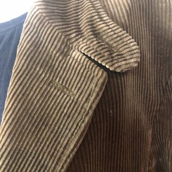 1980s Leather Elbow Patch---Blue Label Ralph Lauren Corduroy Blazer size "M" - Picture 8 of 13